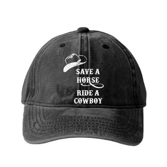 Save a horse Washed Denim Baseball Caps