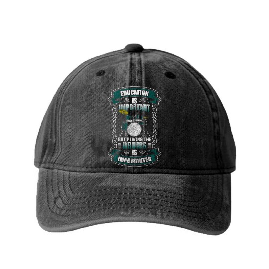 Musician Rock Fan Loud Rock Washed Denim Baseball Caps