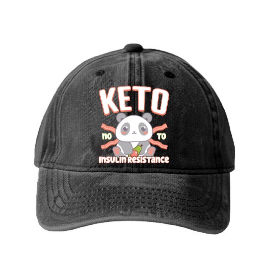 Baby Panda Bacon And Avocado Fasting Insulin, Keto Washed Denim Baseball Caps