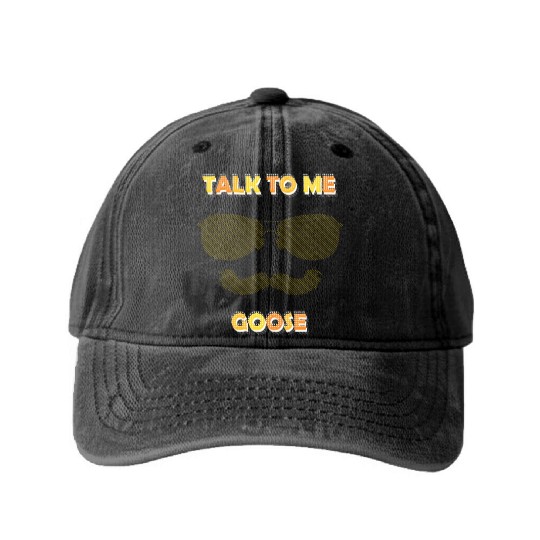 Talk To Me Goose Washed Denim Baseball Caps
