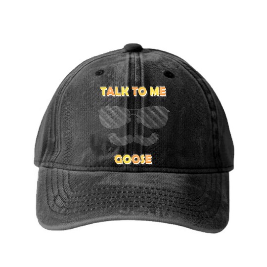 Talk To Me Goose Washed Denim Baseball Caps