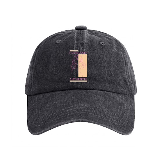 FEARLESSLY AUTHENTIC Washed Denim Baseball Caps