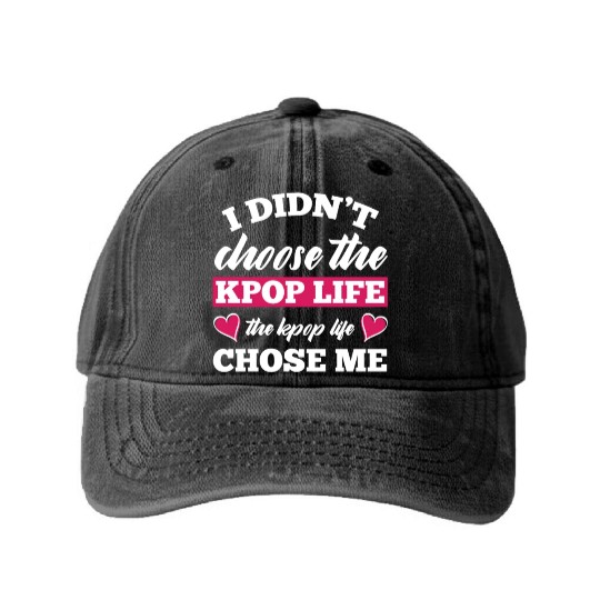 K-Pop K-Drama Korean Pop Music Washed Denim Baseball Caps