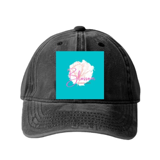 Blossom Washed Denim Baseball Caps