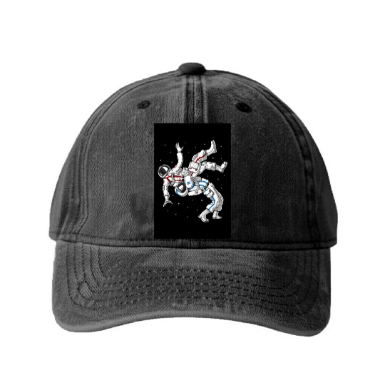 Jiu-Jitsu Astronauts Washed Denim Baseball Caps