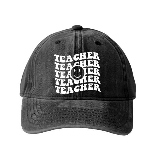 Teacher,Kindergarten Teacher Lovely Teacher Elemen Washed Denim Baseball Caps