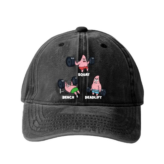 Majin Buu vs Patrick - Funny Anime Gym Washed Denim Baseball Caps