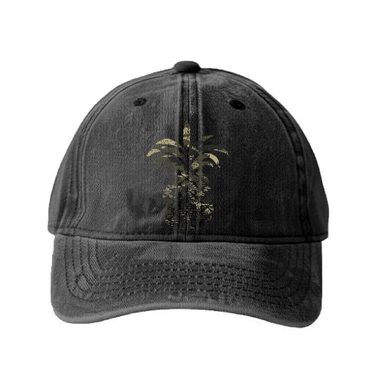 Distressed Camo Camouflage Eapple Lover Birthday Washed Denim Baseball Caps