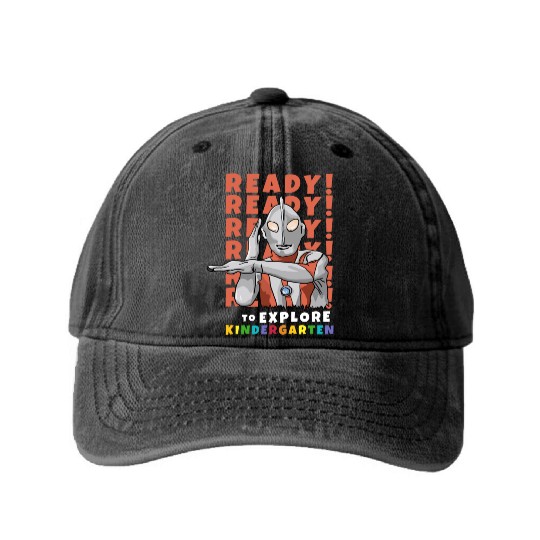 Ready to explore kindergarten Washed Denim Baseball Caps