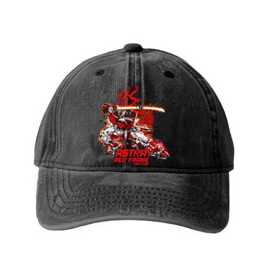 ASTRAY RED FRAME GUNDAM Washed Denim Baseball Caps