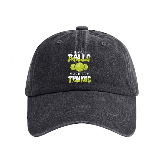 Tennis Player Present Tennis Club Coach Sport Washed Denim Baseball Caps
