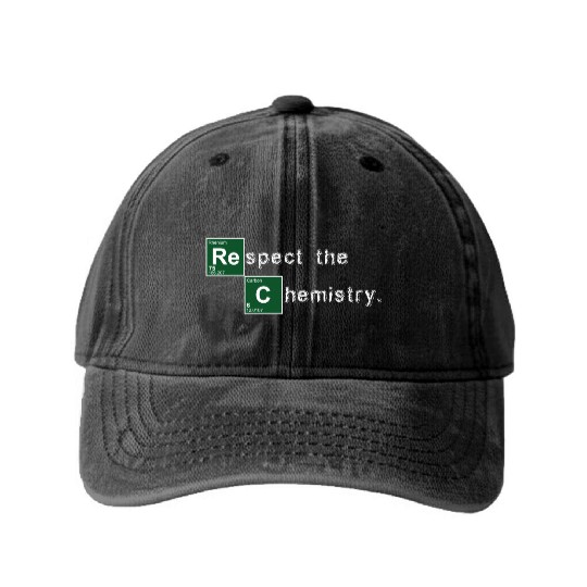 Respect the Chemistry Breaking Bad Washed Denim Baseball Caps