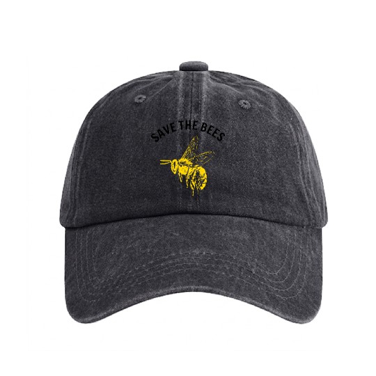 all about bee bee Washed Denim Baseball Caps