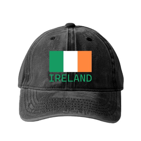 ireland Washed Denim Baseball Caps