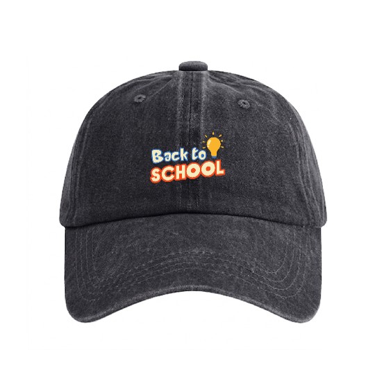 back to school Washed Denim Baseball Caps