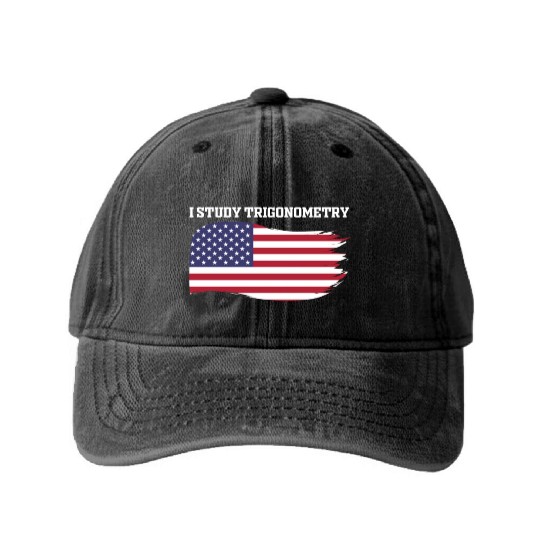 I Study Triggernometry 2nd Aamendment US American Washed Denim Baseball Caps