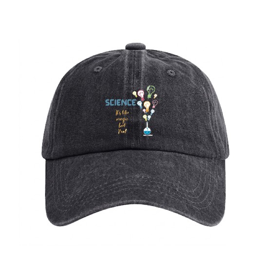Science Washed Denim Baseball Caps