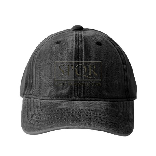 Civis Romanus catfish (black) Washed Denim Baseball Caps