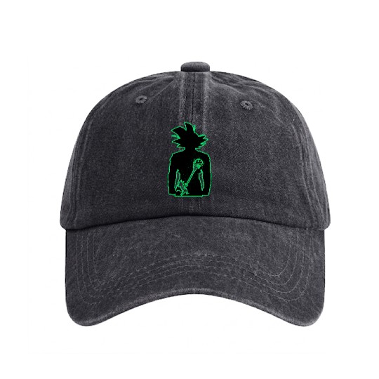 DBZ Son Goku Washed Denim Baseball Caps