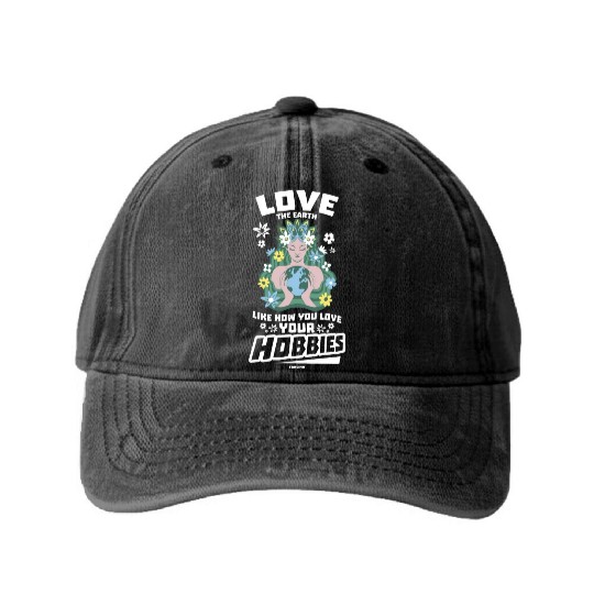 Nature conservation climate protection earth Washed Denim Baseball Caps