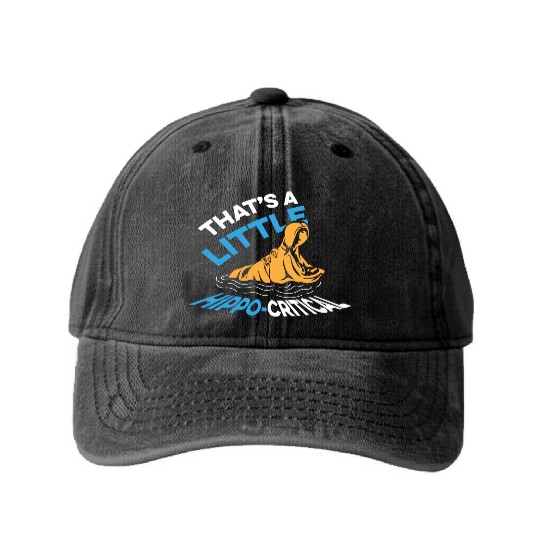 Little Hippo-Critical Honest Person Gift Washed Denim Baseball Caps