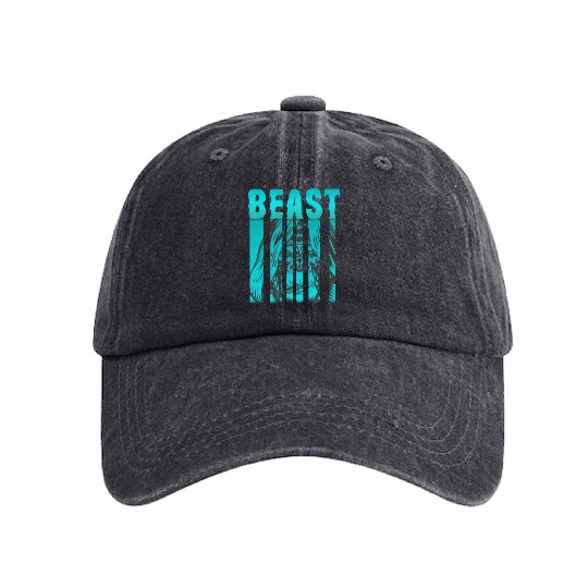 Gorilla Beast boxing MMA UFC Washed Denim Baseball Caps
