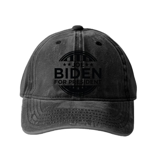 Joe Biden For President Washed Denim Baseball Caps