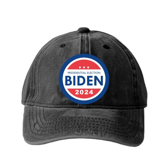 Biden 2024 Presidential Election Washed Denim Baseball Caps