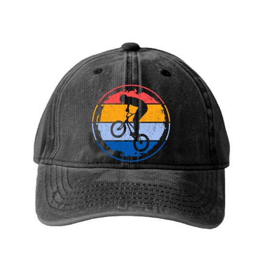 BMX Bike Stunts Bicycle Riders Boys Cycling BMX Washed Denim Baseball Caps