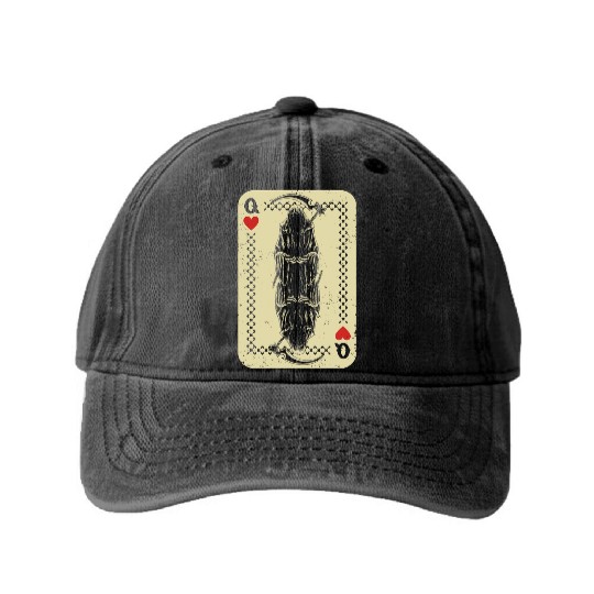 Santa Muerte Calavera Mexico Skeleton Poker Card D Washed Denim Baseball Caps