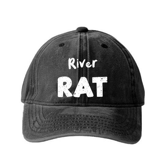 River Rat - Poker Washed Denim Baseball Caps