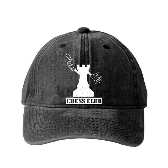CHESS CLUB Washed Denim Baseball Caps