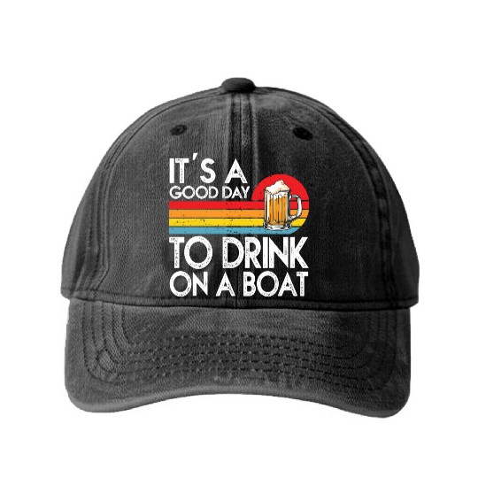 Its A Good Day Washed Denim Baseball Caps