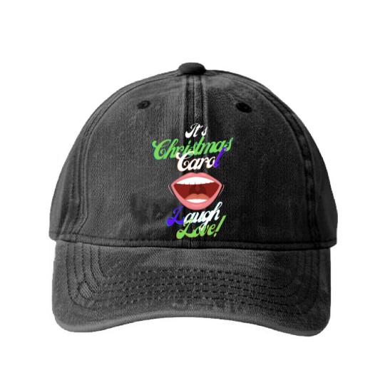Christmas Carol Gift And T- Washed Denim Baseball Caps Shop Now.