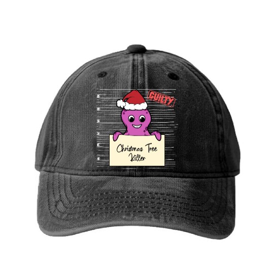 Octopus christmas funny prison Washed Denim Baseball Caps