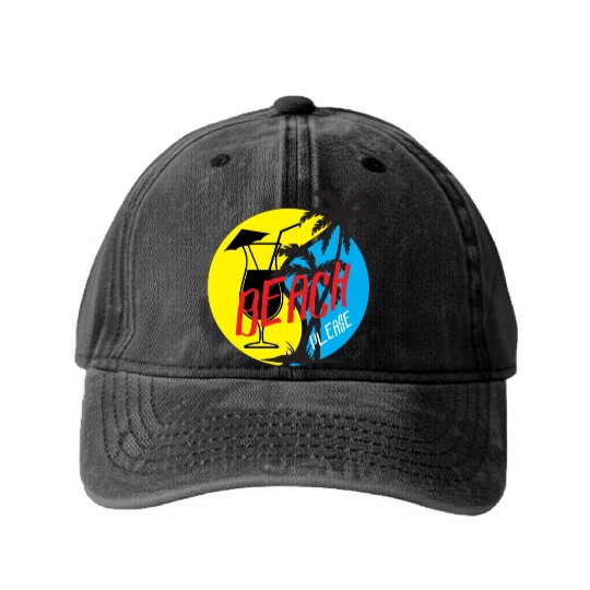 Feeling A LiL Salty with Summer Clothes Washed Denim Baseball Caps