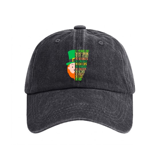 St Patrick's Day Drinking Shenanigans Irish Washed Denim Baseball Caps