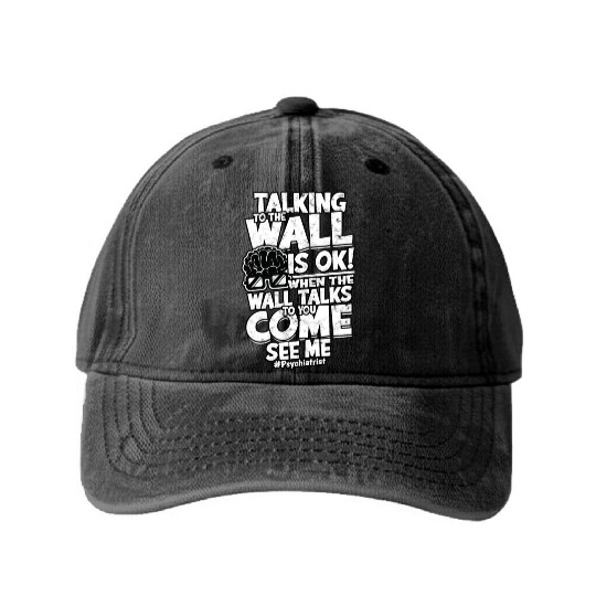 Psychiatrist Psychology Therapist Psychologist Washed Denim Baseball Caps