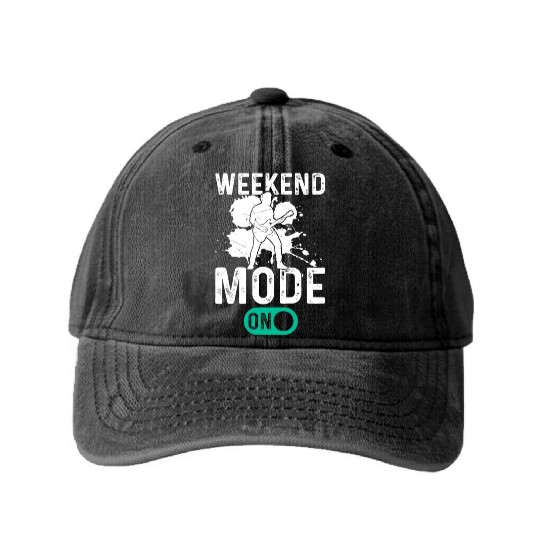 Bass Guitarist Bass Guitar Player - Weekend Mode O Washed Denim Baseball Caps