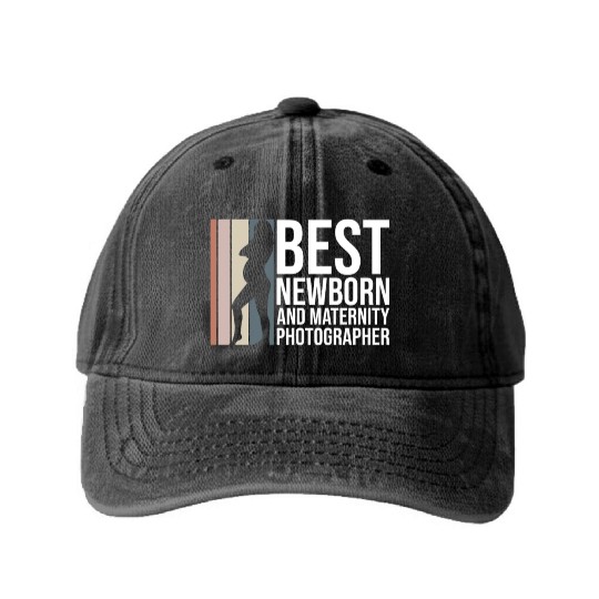 Best Newborn And Maternity Photographer - Washed Denim Baseball Caps