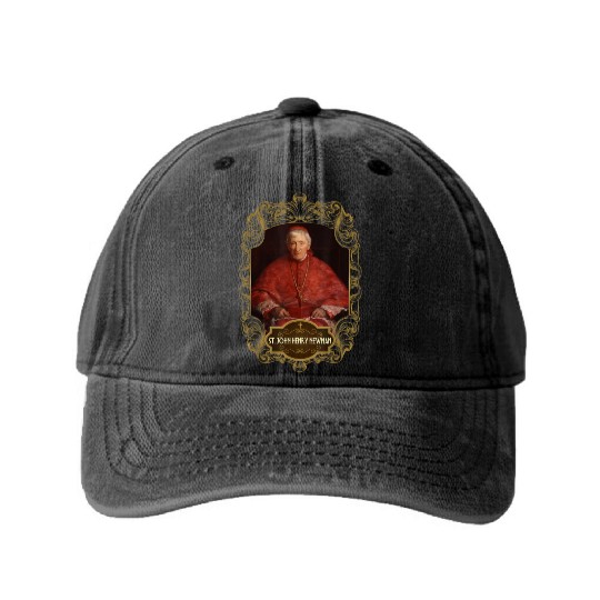 St. John Henry Newman Oxford Movement Catholic Washed Denim Baseball Caps