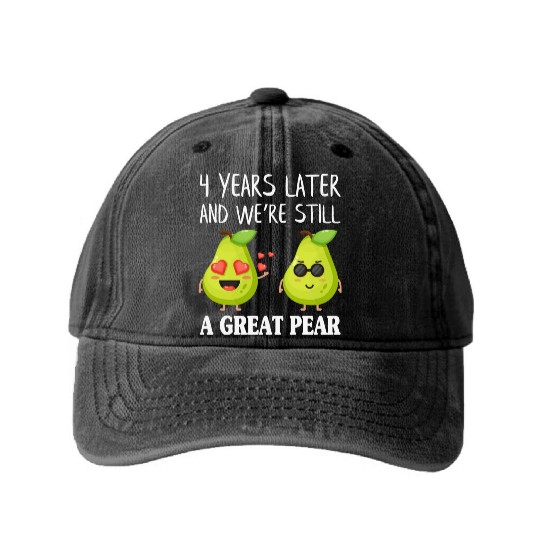 And We're Still A Great Pear Anniversary Washed Denim Baseball Caps