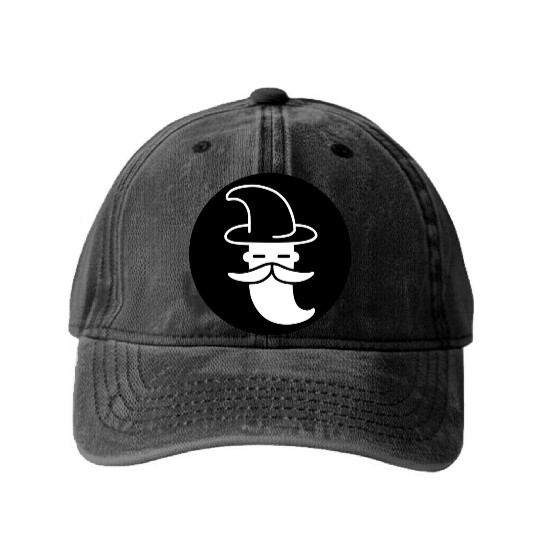 Minimal Wizard Washed Denim Baseball Caps