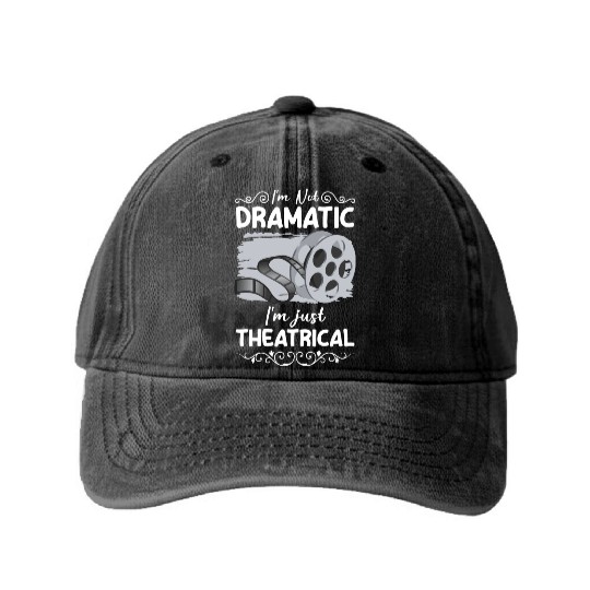 Actress Stage Drama Club Washed Denim Baseball Caps