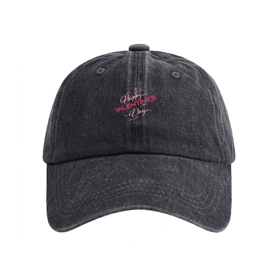 valentine | valentine's day | happy valentines day Washed Denim Baseball Caps