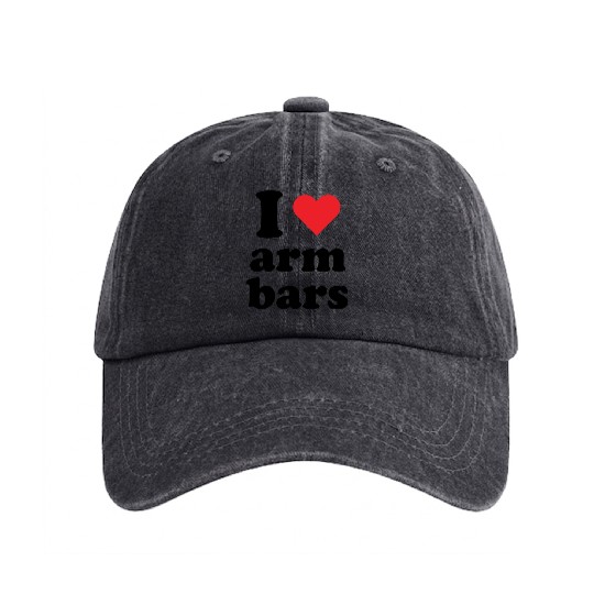 I Love Arm Bars Jiu Jitsu Merch Washed Denim Baseball Caps