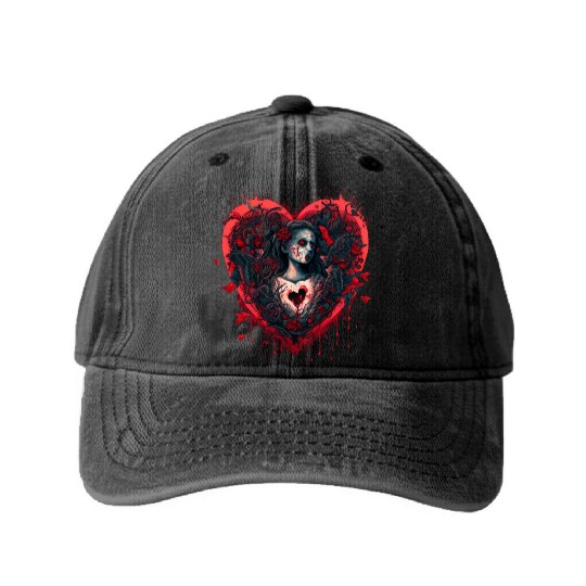 Bloody Valentine Washed Denim Baseball Caps
