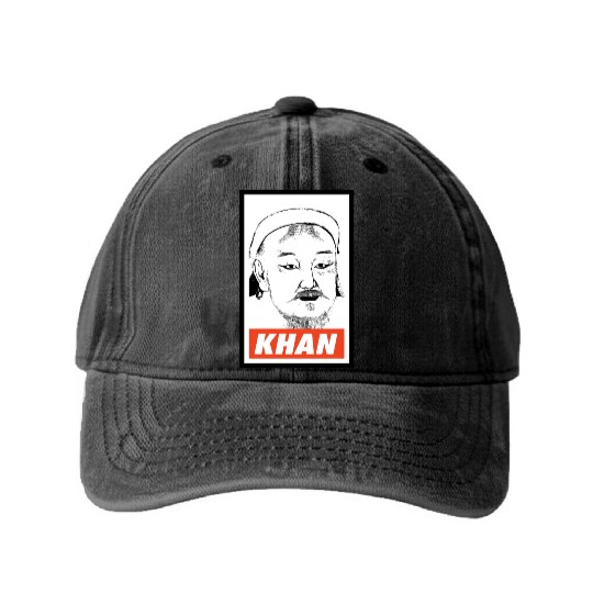 Genghis Khan Washed Denim Baseball Caps