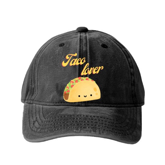 Taco Lover I Love Tacos Tacos Lover Washed Denim Baseball Caps