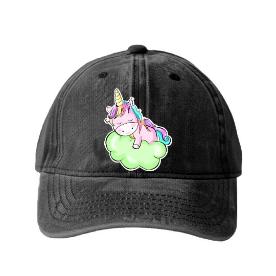sleepy pony. Washed Denim Baseball Caps